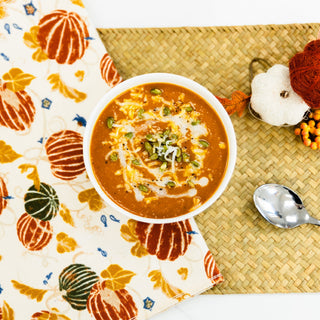 Bowl of creamy pumpkin soup – bariatric recipe by Celebrate Vitamins