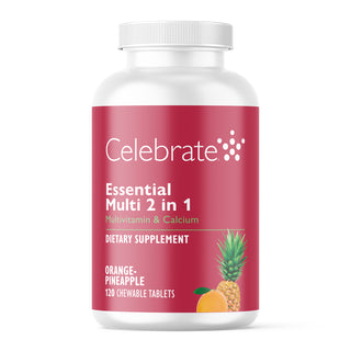 Essential Multi 2 in 1 Multivitamin mit Kalzium, Kautabletten