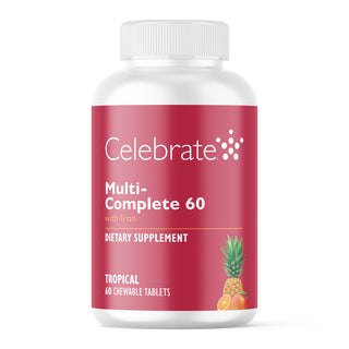 Multi-Complete 60 Bariatrická žuvacia multivitamínová tableta s obsahom železa, Tropical 