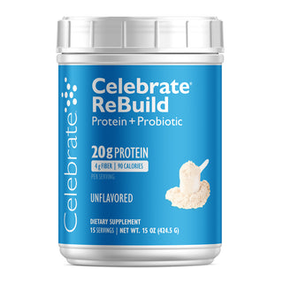 Celebrate® ReBuild Proteină + pulbere probiotică