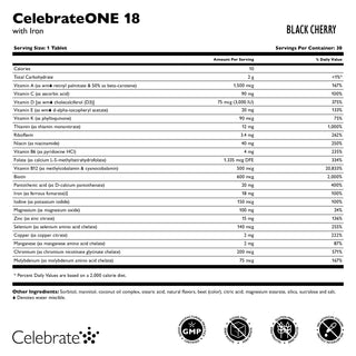 CelebrateONE 18 O dată pe zi Bariatric Multivitamine cu fier, masticabil