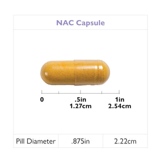 NAC (N-acetyl cysteín), 600 mg, kapsuly