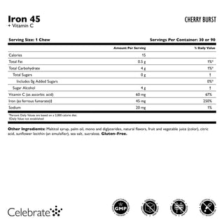 Fier 45 mg + vitamina C, comprimate moi