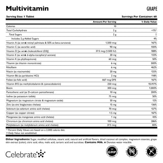 Multivitamine bariatrice fără fier, masticabile