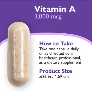 Vitamina A 3.000mcg (10.000 UI), Capsule