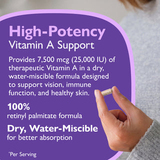 Vitamina A 7.500mcg (25.000 UI), Capsule