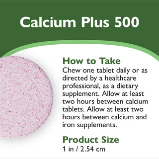 Calciu PLUS 500, masticabil