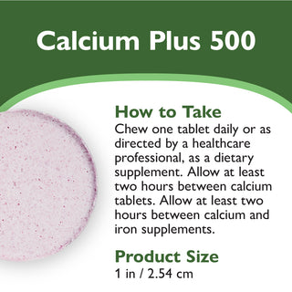 Calciu PLUS 500, masticabil