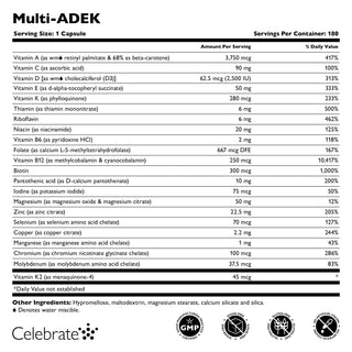 Multi-ADEK Vitamina fără fier, Capsule