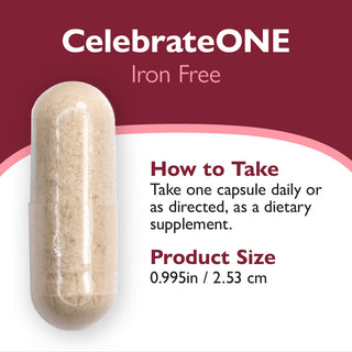 CelebrateONE O dată pe zi Bariatric Multivitamine fără fier, Capsule