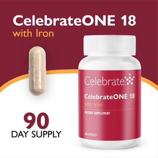 CelebrateONE 18 O dată pe zi Bariatric Multivitamine cu fier, capsule