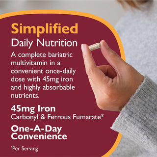 CelebrateONE 45 O dată pe zi Bariatric Multivitamine cu fier, capsule