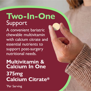 Essential Multi 2 în 1 Multivitamine cu calciu, masticabil