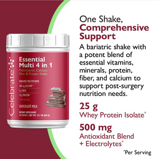 Essential Multi 4 în 1 Multivitamine cu calciu + proteine, pulbere