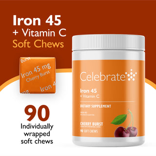 Fier 45 mg + vitamina C, comprimate moi