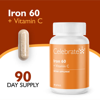 Fier 60 mg + Vitamina C, Capsule