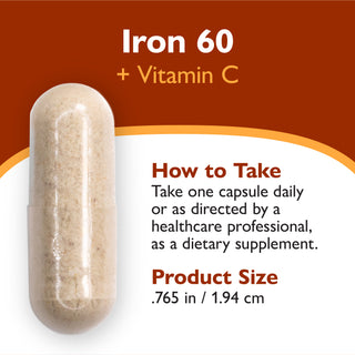Fier 60 mg + Vitamina C, Capsule