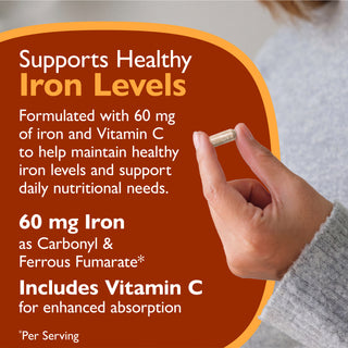 Fier 60 mg + Vitamina C, Capsule