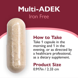 Multi-ADEK Vitamina fără fier, Capsule