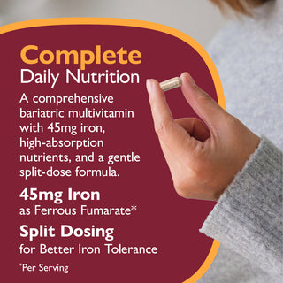 Multi-Complete 45 Bariatric Multivitamine cu fier, capsule