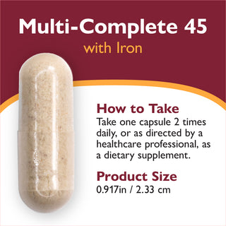 Multi-Complete 45 Bariatric Multivitamine cu fier, capsule