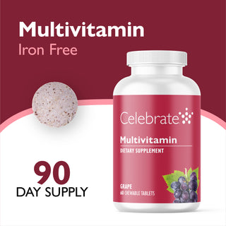 Multivitamine bariatrice fără fier, masticabile