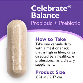 Celebrate® BALANCE Probiotic + Prebiotic, Capsule