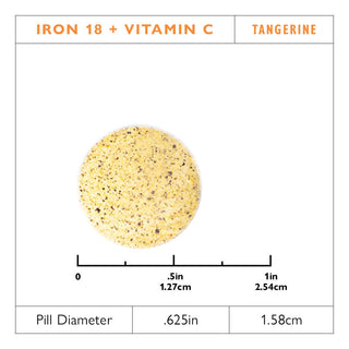 Fier 18 mg + vitamina C, tablete masticabile, Orange