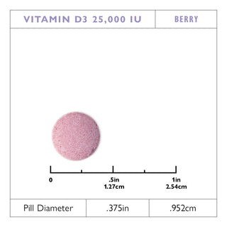 D3-vitamin 625mcg (25.000 NE), Quick-Melt, Berry